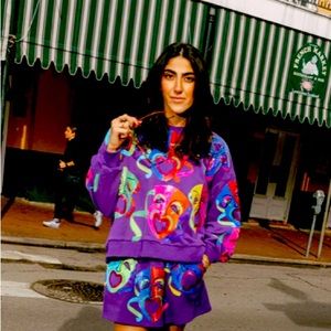 Queen of Sparkles Purple Mask Sweatshirt